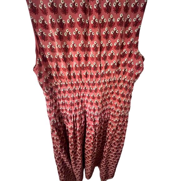 JCrew NWT Red Floral Smocked Waist Maxi Dress – Size XL - Picture 5 of 8